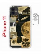 Чехол-накладка iPhone 11 Kruche Magnet Print Стикеры Космос