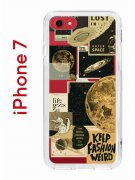 Чехол-накладка iPhone 7/8/SE (2020)/SE (2022) Kruche Print Стикеры Космос