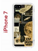 Чехол-накладка iPhone 7/8/SE (2020)/SE (2022) Kruche Print Стикеры Космос