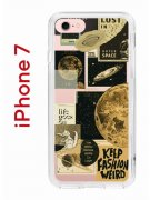 Чехол-накладка iPhone 7/8/SE (2020)/SE (2022) Kruche Print Стикеры Космос