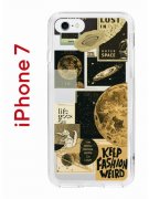 Чехол-накладка iPhone 7/8/SE (2020)/SE (2022) Kruche Print Стикеры Космос