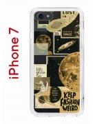 Чехол-накладка iPhone 7/8/SE (2020)/SE (2022) Kruche Print Стикеры Космос