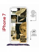 Чехол-накладка Apple iPhone 7 (598922) Kruche PRINT Стикеры Космос