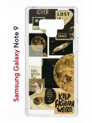 Чехол-накладка Samsung Galaxy Note 9 Kruche Print Стикеры Космос