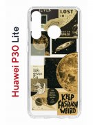 Чехол-накладка Huawei P30 Lite/Honor 20S/Honor 20 Lite/Nova 4e Kruche Print Стикеры Космос