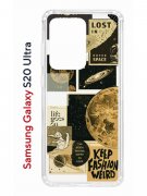Чехол-накладка Samsung Galaxy S20 Ultra (582689) Kruche PRINT Стикеры Космос