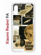 Чехол-накладка Xiaomi Redmi 9A Kruche Print Стикеры Космос