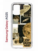 Чехол-накладка Samsung Galaxy A02s Kruche Print Стикеры Космос