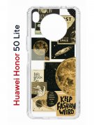 Чехол-накладка Huawei Honor 50 Lite/Nova 8i Kruche Print Стикеры Космос