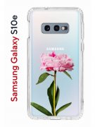 Чехол-накладка Samsung Galaxy S10e Kruche Print Пион