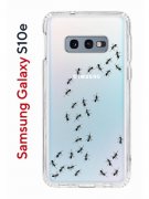 Чехол-накладка Samsung Galaxy S10e Kruche Print Муравьи