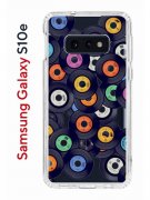 Чехол-накладка Samsung Galaxy S10e Kruche Print Виниловые пластинки