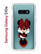 Чехол-накладка Samsung Galaxy S10e Kruche Print Минни