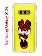 Чехол-накладка Samsung Galaxy S10e Kruche Print Минни