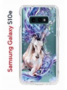 Чехол-накладка Samsung Galaxy S10e Kruche Print Грация