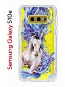 Чехол-накладка Samsung Galaxy S10e Kruche Print Грация