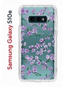 Чехол-накладка Samsung Galaxy S10e Kruche Print Сакура