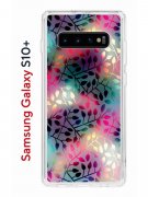 Чехол-накладка Samsung Galaxy S10+ Kruche Print Цветные листья