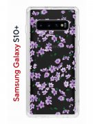 Чехол-накладка Samsung Galaxy S10+ Kruche Print Сакура