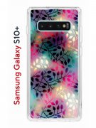 Чехол-накладка Samsung Galaxy S10+ Kruche Print Цветные листья