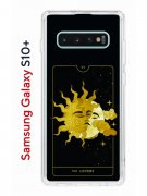 Чехол-накладка Samsung Galaxy S10+ Kruche Print Tarot Lovers