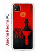 Чехол-накладка Xiaomi Redmi 9C Kruche Print Born to be a King