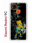 Чехол-накладка Xiaomi Redmi 9C Kruche Print Барт Симпсон