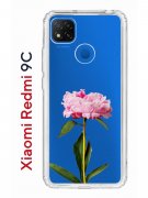 Чехол-накладка Xiaomi Redmi 9C Kruche Print Пион