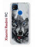 Чехол-накладка Xiaomi Redmi 9C Kruche Print Волк