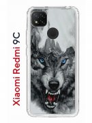 Чехол-накладка Xiaomi Redmi 9C Kruche Print Волк