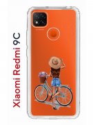 Чехол-накладка Xiaomi Redmi 9C Kruche Print Велосипедная прогулка