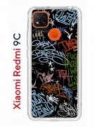 Чехол-накладка Xiaomi Redmi 9C Kruche Print Граффити