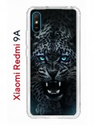 Чехол-накладка Xiaomi Redmi 9A Kruche Print Дикий леопард