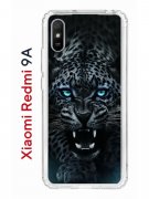 Чехол-накладка Xiaomi Redmi 9A Kruche Print Дикий леопард