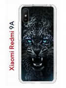 Чехол-накладка Xiaomi Redmi 9A Kruche Print Дикий леопард
