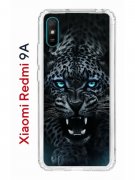 Чехол-накладка Xiaomi Redmi 9A Kruche Print Дикий леопард
