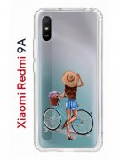 Чехол-накладка Xiaomi Redmi 9A Kruche Print Велосипедная прогулка