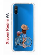 Чехол-накладка Xiaomi Redmi 9A Kruche Print Велосипедная прогулка