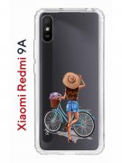 Чехол-накладка Xiaomi Redmi 9A Kruche Print Велосипедная прогулка