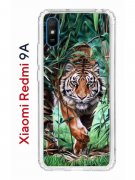 Чехол-накладка Xiaomi Redmi 9A Kruche Print Крадущийся тигр