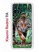 Чехол-накладка Xiaomi Redmi 9A Kruche Print Крадущийся тигр