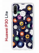 Чехол-накладка Huawei P30 Lite/Honor 20S/Honor 20 Lite/Nova 4e Kruche Print Виниловые пластинки