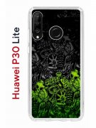 Чехол-накладка Huawei P30 Lite/Honor 20S/Honor 20 Lite/Nova 4e Kruche Print Garage