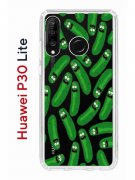 Чехол-накладка Huawei P30 Lite/Honor 20S/Honor 20 Lite/Nova 4e Kruche Print Огурчик Рик
