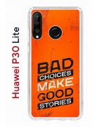 Чехол-накладка Huawei P30 Lite (585137) Kruche PRINT Good stories
