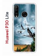 Чехол-накладка Huawei P30 Lite/Honor 20S/Honor 20 Lite/Nova 4e Kruche Print Журавли