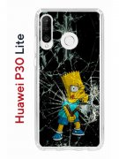 Чехол-накладка Huawei P30 Lite/Honor 20S/Honor 20 Lite/Nova 4e Kruche Print Барт Симпсон