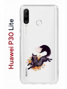 Чехол-накладка Huawei P30 Lite/Honor 20S/Honor 20 Lite/Nova 4e Kruche Print Fox