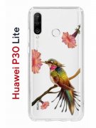 Чехол-накладка Huawei P30 Lite (585137) Kruche PRINT Колибри