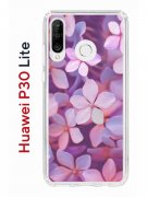 Чехол-накладка Huawei P30 Lite (585137) Kruche PRINT Гортензия